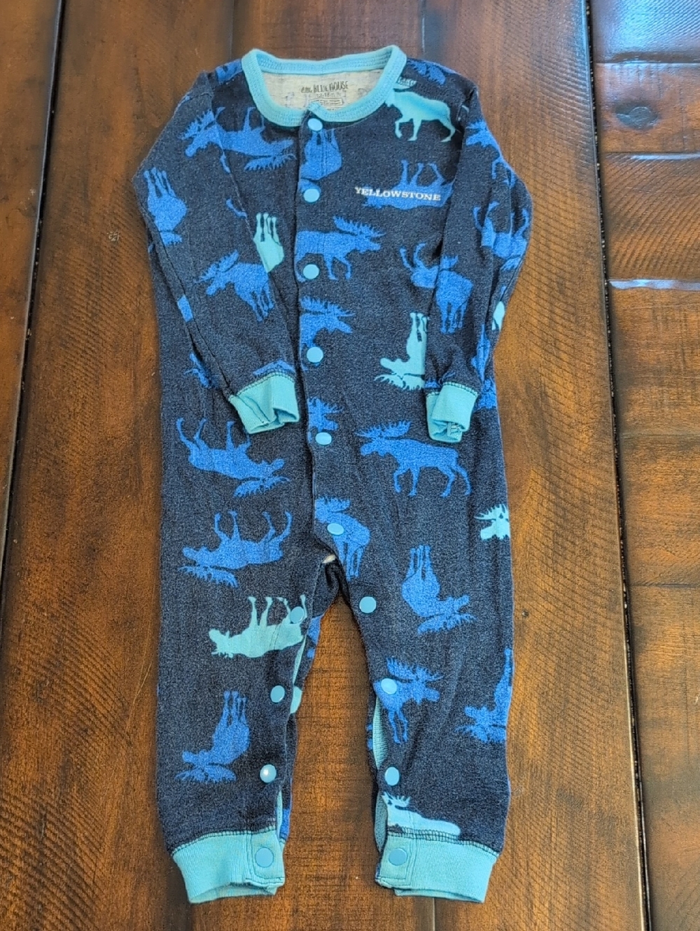 Baby Long Sleeve Button Up Pajamas 12-18 Months